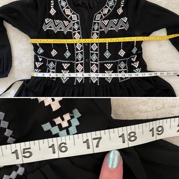 American Rag Cie Womens Dress with Embroidery Details on Bodice and Hemline Sz M - Picture 12 of 17